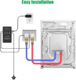 Washing Machine Water Leak Detector Kit with Dual Power Supply, Precise Sensor, Automatic Shut-Off Hot & Cold Valves 3/4" 90° , Alarm Sound and Alarm Light - Image 6