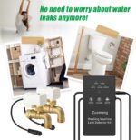 Washing Machine Water Leak Detector Kit with Dual Power Supply, Precise Sensor, Automatic Shut-Off Hot & Cold Valves 3/4" 90° , Alarm Sound and Alarm Light - Image 8