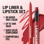 Jolilab 12Pcs Lip Set: 6 Colors Lip Liner+6 Colors Lipstick,Matte/Creamy,Smooth Creamy Texture,Long-Lasting,Bold/Nude Shades for Daily/Party, Vegan,Gift for Makeup Lovers.(Rich - Color Set B) - Image 5