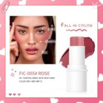 Makeup Sticks Set, Matte Cream Blush Stick for Cheeks, Eyes and Lips, Contour Stick & Highlighter Makeup Sticks for All Skin (Blush, Highlighter & Contour) - Image 6