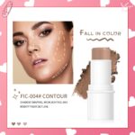 Makeup Sticks Set, Matte Cream Blush Stick for Cheeks, Eyes and Lips, Contour Stick & Highlighter Makeup Sticks for All Skin (Blush, Highlighter & Contour) - Image 8