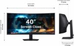 SAMSUNG 40” Odyssey G7 (G75F) WUHD Resolution, 180Hz, Curved Gaming Monitor, 1ms Response Time (GtG), VESA DisplayHDR™ 600, AMD FreeSync™ Premium Pro, LS40FG75DENXZA, 2025 - Image 4