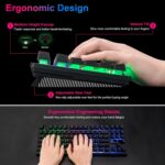 CHONCHOW 87-Key RGB Backlit Compact Gaming Keyboard - USB Wired Tenkeyless Keyboard for Laptop, PS4, Xbox, PC Gaming and Work - Image 5