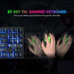 CHONCHOW 87-Key RGB Backlit Compact Gaming Keyboard - USB Wired Tenkeyless Keyboard for Laptop, PS4, Xbox, PC Gaming and Work - Image 8