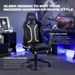 X Rocker PC Computer Gaming Desk Chair with Wheels, College Dorm Room Essentials for Guys and Girls, Adjustable, Ergonomic Office Chair, Gifts for Gamers - Image 5