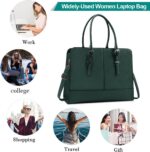 Laptop Bag for Women Leather Work Tote 15.6 Inch Laptop for Computer Messenger Bag Waterproof Briefcase Business Office Professional Large Capacity Handbag Shoulder Teacher Nurse Bag - Image 7