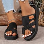 Summer Sandals for Women 2025 Extra Wide Beach Breathable Comfortable Mesh Hollow Mesh Slide Sandls Orthopedic Shoes - Image 5