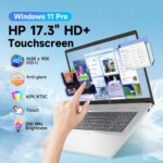 HP Premium 17 inch Touchscreen Laptop, AMD Ryzen 5 7430U, 17.3" HD+ Touch Screen, 32GB RAM, 2TB SSD, WiFi 6, BT 5.4, Copilot, Windows 11 Pro, Laptop Computer for Work School Home Office Business - Image 4