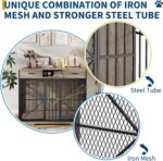 Garvee 44 in Large Dong Crate Furniture, Multi-Functional Dog Cage Table with 2 Drawers and an Open Compartment, Heavy Duty Decorative Pet House for Indoor Use - Image 5