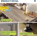 Garvee 44 in Large Dong Crate Furniture, Multi-Functional Dog Cage Table with 2 Drawers and an Open Compartment, Heavy Duty Decorative Pet House for Indoor Use - Image 6