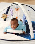 Skip Hop Tummy Time Mat, 3-in-1 Activity Baby Play Gym, Age 0+, Celestial Dreams, Grey - Image 3
