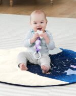 Skip Hop Tummy Time Mat, 3-in-1 Activity Baby Play Gym, Age 0+, Celestial Dreams, Grey - Image 10
