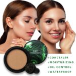 2024 New Mushroom Head Air Cushion CC cream,Air Cushion beauty Waterproof BB Cream Foundation,Face Makeup Base Full Coverage Long Lasting Matte Concealer CC Cream(Natural) - Image 5