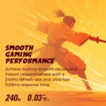 AOC Q27G4ZD 27" QD OLED Gaming Monitor, QHD 2560 x 1440, 240Hz 0.03ms, HDMI 2.0 x2, Display Port x2, G-Sync Compatible, Console Gaming Ready, 3-Year Zero-Bright-Dot - Image 3