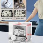 Dishwasher Countertop dishwasher Portable small automatic cleaning 4 cleaning modes and drying and disinfection mode Automatic water absorption and connection to the faucet - Image 6