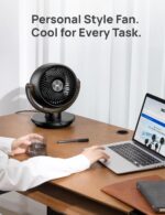 Dreo Fan for Bedroom, Desk Air Circulator Fan with Remote, 11 Inch Table Fans for Whole Room, 60ft Powerful Airflow, 120° Vertical Manual +90° Oscillating, 4 Speeds, 8H Timer, Quiet Fan, Home - Image 7