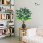 Der Rose 28" Fake Palm Tree Large Artificial Potted Plants Indoor for Home Porch Patio Living Room Bathroom Outdoor Decor - Image 5