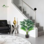 Der Rose 28" Fake Palm Tree Large Artificial Potted Plants Indoor for Home Porch Patio Living Room Bathroom Outdoor Decor - Image 7
