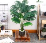Der Rose 28" Fake Palm Tree Large Artificial Potted Plants Indoor for Home Porch Patio Living Room Bathroom Outdoor Decor - Image 8