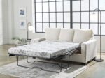 Signature Design by Ashley Rannis Coastal 2-in-1 Sofa Sleeper with Folding Gel Memory Foam Mattress, Full, White - Image 14
