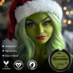 Green Face Paint Foundation for Wicked Witch Makeup - Waterproof High Pigment Concealer, Smooth Texture Greasepaint, Matte Goth for Witch Costume, Halloween, St. Patrick's Day - Image 3