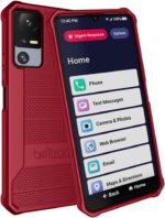 BELTRON Phone Case for Jitterbug Smart 4, Slim Industrial Strength Protective Grip Case with Reinforced Technology for TCL 40XL / Lively Jitterbug Smart4 (Red) - Image 3