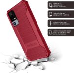 BELTRON Phone Case for Jitterbug Smart 4, Slim Industrial Strength Protective Grip Case with Reinforced Technology for TCL 40XL / Lively Jitterbug Smart4 (Red) - Image 7