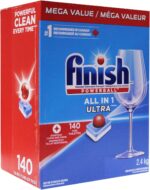 Finish Powerball Automatic Dishwasher Detergent, All in 1 Ultra Powerful Clean, 2.4 KG - 140 Tabs - Image 3