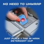 Finish Powerball Automatic Dishwasher Detergent, All in 1 Ultra Powerful Clean, 2.4 KG - 140 Tabs - Image 5