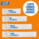 Scott ComfortPlus Toilet Paper, 12 Double Rolls, 231 Sheets per Roll, Septic-Safe, 1-Ply Toilet Tissue - Image 3