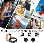 Smart Health Ring 2.0 for Women Men, Slim Scratch & Fingerprint Resistant Design,Efficient Chip Fitness Tracker, Monitors Heart, Blood Oxygen & Pressure, Sleep, Steps, Waterproof, Xmas Gifts, RG 8 - Image 4