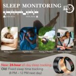 Smart Health Ring 2.0 for Women Men, Slim Scratch & Fingerprint Resistant Design,Efficient Chip Fitness Tracker, Monitors Heart, Blood Oxygen & Pressure, Sleep, Steps, Waterproof, Xmas Gifts, RG 8 - Image 5