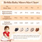 Bebila Double Bow Fringe Baby Moccasins - Soft Sole Baby Shoes Girls Toddler Crib Flats - Image 7