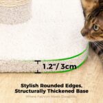 TINYBEAST 34.7" Tall Cat Scratching Post, 3 in 1 Sisal Cat Scratcher, Heavy Duty 4.3" Diameter Cat Tree with Hanging Bell Ball Toy and Reinforced Stable Base for Indoor Adult Cats & Kittens - Image 7