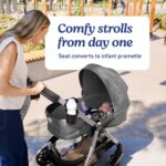 Graco Redmond Modes Pramette Stroller, 3-in-1 Convertible: Car Seat Carrier, Infant Pramette to Toddler Stroller with Reversible Seat and One-hand Fold - Image 4
