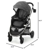 Graco Redmond Modes Pramette Stroller, 3-in-1 Convertible: Car Seat Carrier, Infant Pramette to Toddler Stroller with Reversible Seat and One-hand Fold - Image 9