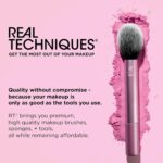 Real Techniques Expert Face Professional Foundation Makeup Brush for Even Streak Free Application, Dense Bristles For Buffing, Orange, 1 Count - Image 9