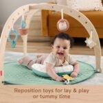 Fisher-Price Wood Baby Playmat Lay & Play Deluxe Activity Gym with Wooden Frame & Tummy Time Sensory Toys for Newborns 0+ Months (Amazon Exclusive) - Image 5