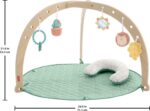 Fisher-Price Wood Baby Playmat Lay & Play Deluxe Activity Gym with Wooden Frame & Tummy Time Sensory Toys for Newborns 0+ Months (Amazon Exclusive) - Image 7