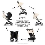 Cybex Libelle 2 Travel pockit Baby Stroller - Lightweight Carry-On Travel Stroller for Airplane with One-Hand Recline, Compatible with CYBEX Car Seats, Canvas White - Image 4