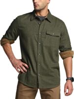 CQR Men's 100% All Cotton Button Down Flannel Shirts, Long Sleeve Brushed Warm Soft Casual Outdoor Plaid Shirt - Image 3