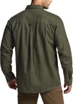 CQR Men's 100% All Cotton Button Down Flannel Shirts, Long Sleeve Brushed Warm Soft Casual Outdoor Plaid Shirt - Image 4