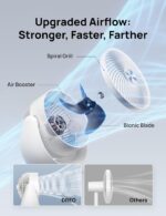 Dreo Fan for Bedroom, Table Air Circulator for Whole Room, 11 Inch, 40ft Strong Airflow, 120° Adjustable Tilt, 28db Low Noise, Quiet, 3 Speeds, 2025 New Desk Fan for Office, Kitchen, Home - Image 4