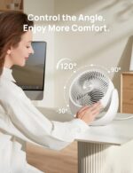 Dreo Fan for Bedroom, Table Air Circulator for Whole Room, 11 Inch, 40ft Strong Airflow, 120° Adjustable Tilt, 28db Low Noise, Quiet, 3 Speeds, 2025 New Desk Fan for Office, Kitchen, Home - Image 7