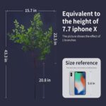 Melorca&Guilla Artificial Plants,2PCS 43.3" Green Nandina Faux Branches for Vase,Artificial Plants for Shop Garden Office Home Décor - Image 4