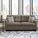 Signature Design by Ashley Mahoney Contemporary 2-in-1 Tufted Sofa Sleeper with Folding Gel Memory Foam Mattress, Full, Dark Brown - Image 3