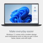 Dell 15 Laptop DC15250-15.6-inch FHD 120Hz Display, Intel Core 3 Processor 100U Processor, 8GB DDR4 RAM, 512GB SSD, Intel UHD Graphics, Windows 11 Home, Onsite Service - Carbon Black - Image 7