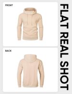 JMIERR Mens Casual Cotton Hooded Collar Drawstring Hoodies Pullover Sweatshirts Casual Long Sleeve Shirts - Image 7