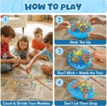Marble Balance Game, Wobble Marble Stacking Game for Kids 6+, Family Games for Kids and Adults with Built-in Storage, Marbles Board Game for 1-4 Players, Fun Birthday Party Games Toys - Image 5