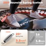 BCAN 40/48" Foldable Mini Trampoline Max Load 330lbs/440lbs, Fitness Rebounder with Adjustable Foam Handle, Exercise Trampoline for Adults Indoor/Garden Workout - Image 6